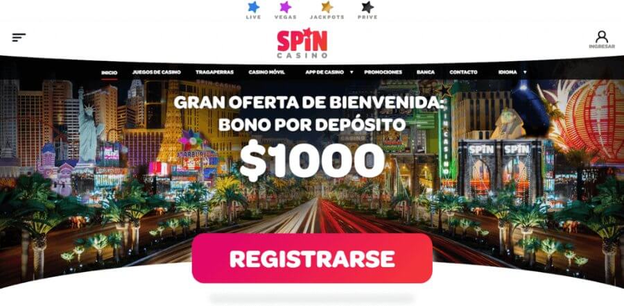 Registro Spin casino Ecuador