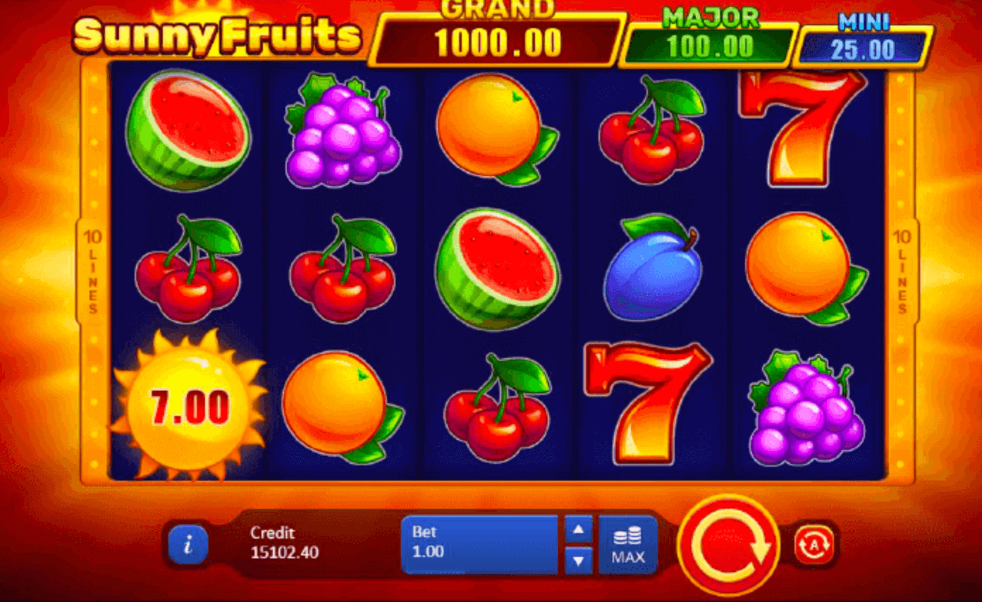 Tragamonedas hold and win Sunny Fruits