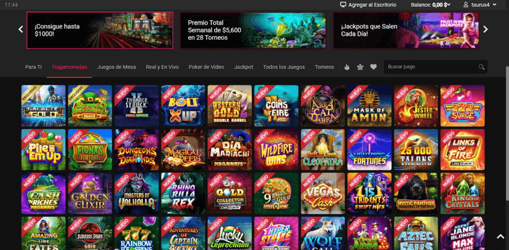 Tragamonedas en Spin Casino