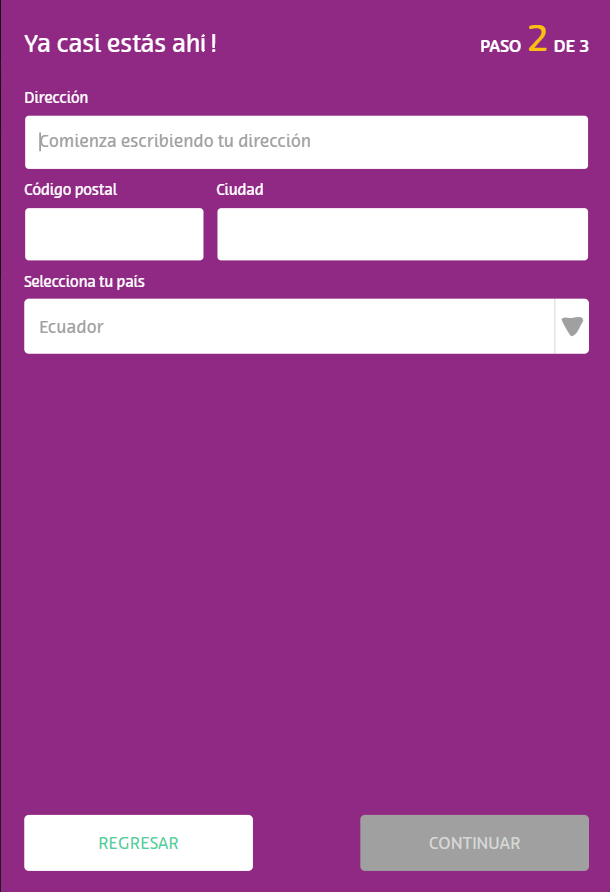 Registro en Playuzu
