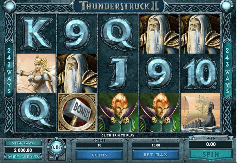 Thunderstruck 2 - slots Microgaming