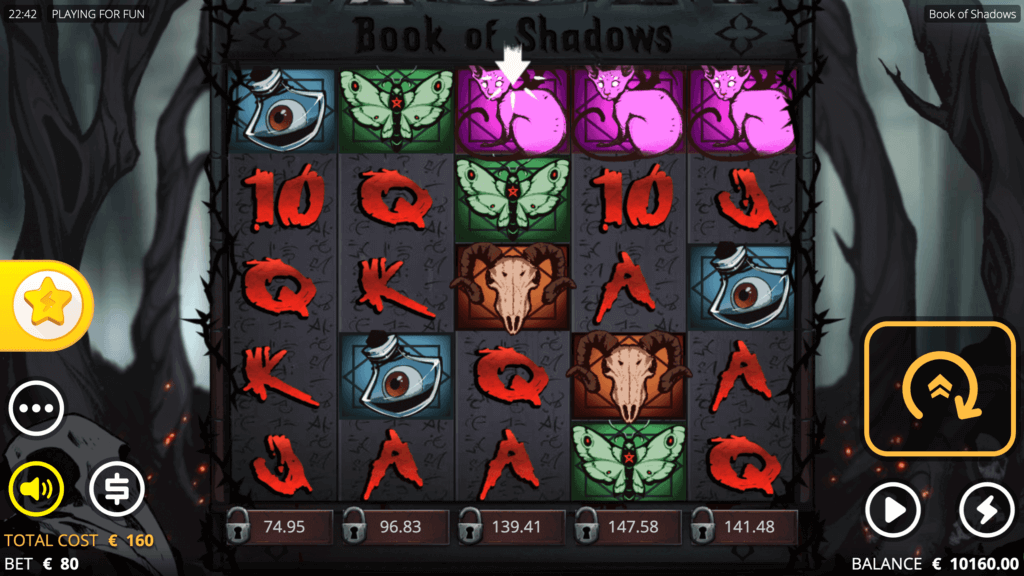 Tragamonedas Book of Shadows