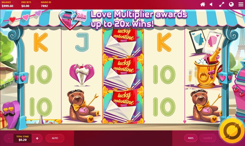 Tragamonedas lucky valentine ejemplo de juego