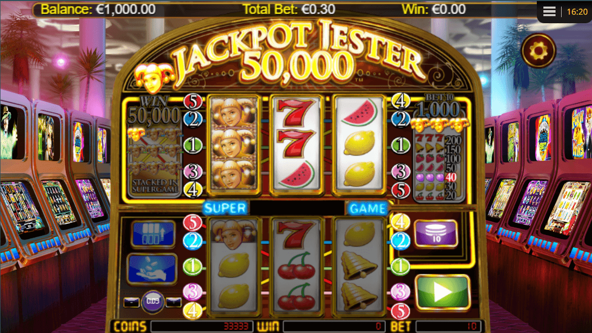Jackpot Jester 50,000 Light & Wonder ejemplo de juego