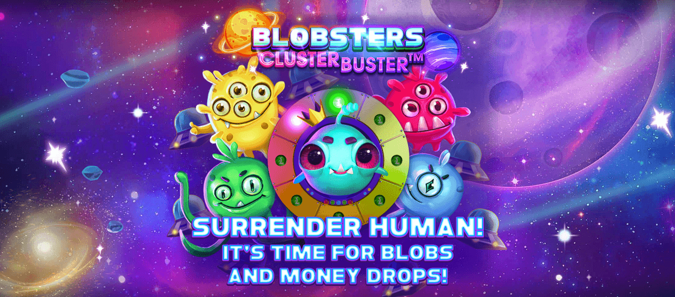 Logo Blobsters Clusterbuster tragamonedas Ecuador