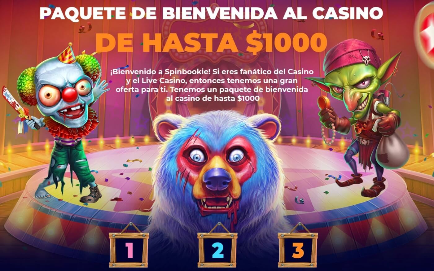 Oferta de bienvenida Spinbookie