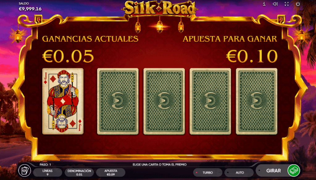 Silk Road tragamonedas Endorphina juego de riesgo