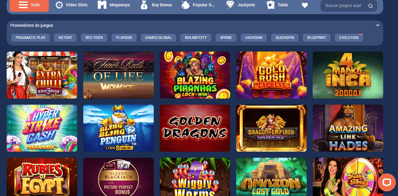 Spinbookie juegos Ecuador