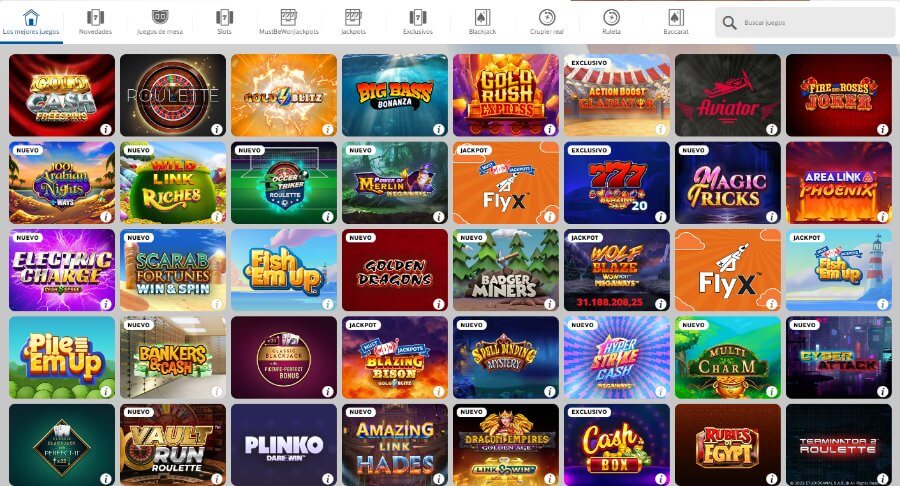 Catálogo de juegos Betway Ecuador