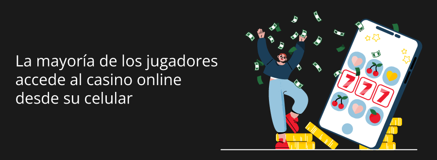 Aumento del uso de celular para jugar en casinos online