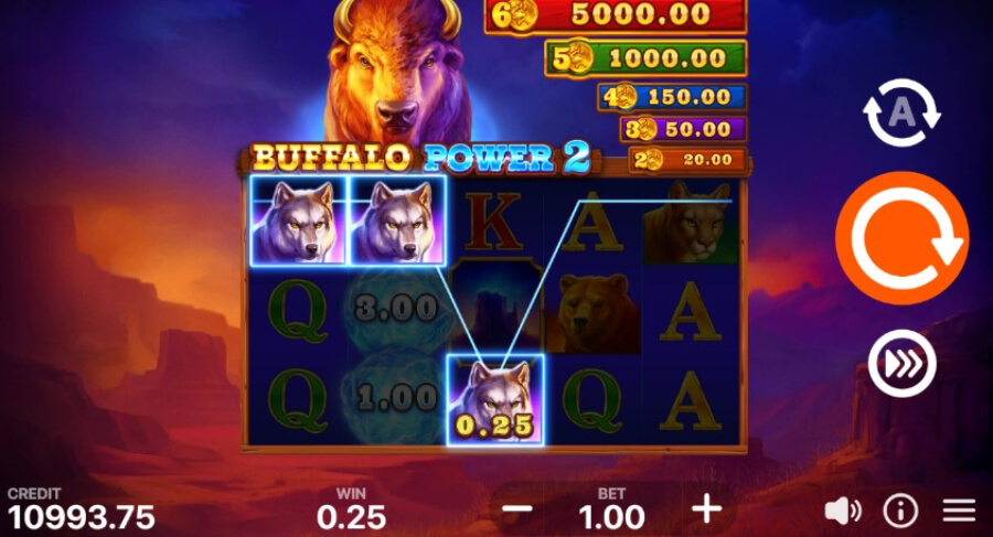 Buffalo Power 2 slot -jackpots