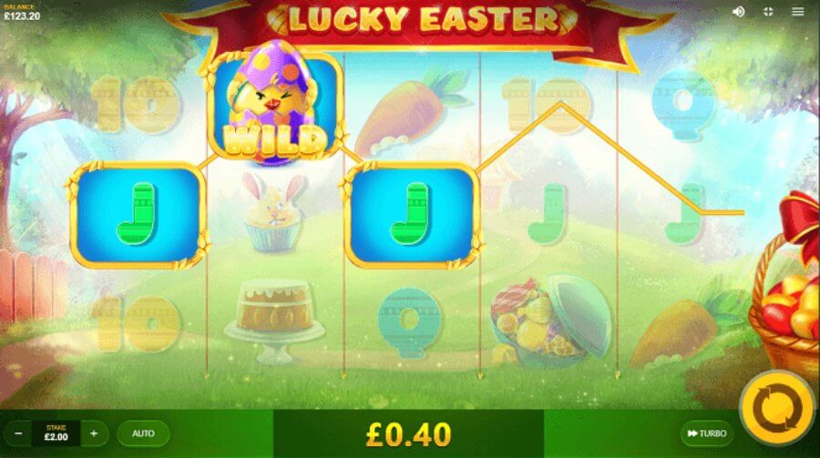 Símbolo Wild de la tragamonedas de Pascua Lucky Easter