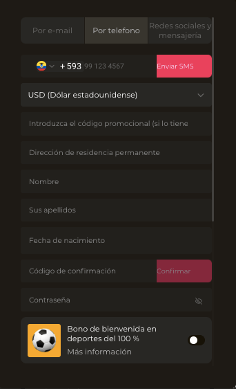 registro A360 por teléfono